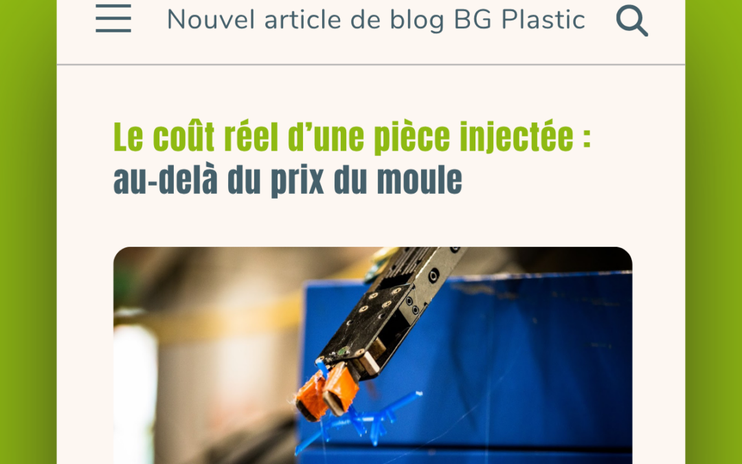 Le coût réel d’une pièce injectée : au-delà du prix du moule