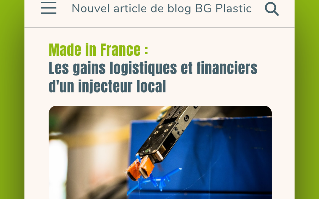 Made in France : Les gains logistiques et financiers d&rsquo;un injecteur local